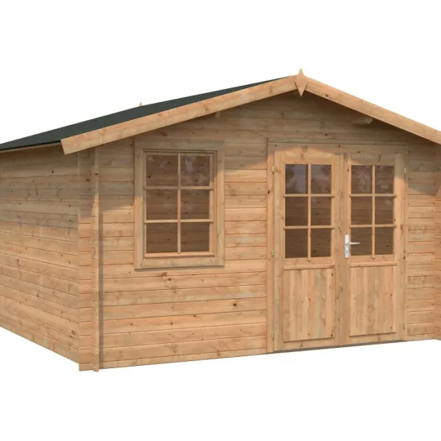 Palmako Klara Stuga 10,8 m²/inv. 10,4 m², utan golv, brun, impr.