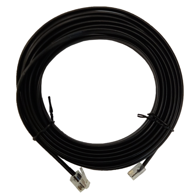 DATAKABEL HARVIA 5 M RJ16 SVART