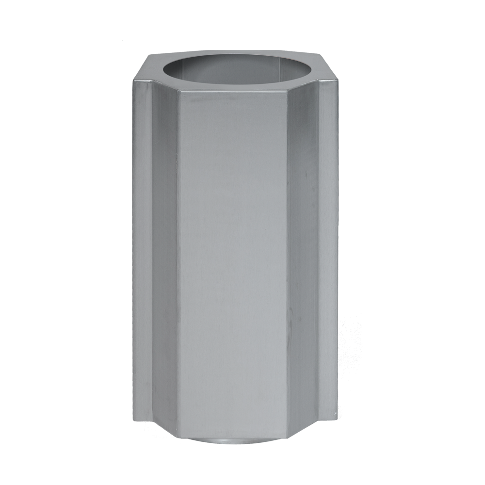 Funki kruka S 36 cm, Brushed Aluminium