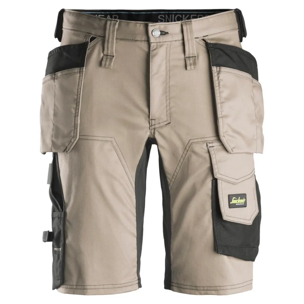 Snickers Workwear 6141 AllroundWork Shorts skogsgrön/svart Skogsgrön/Svart