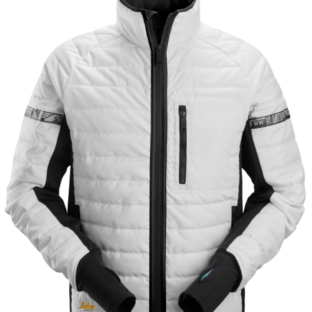 JACKA SNICKERS WORKWEAR FODRAD 37,5 VIT/SVART, STL XL