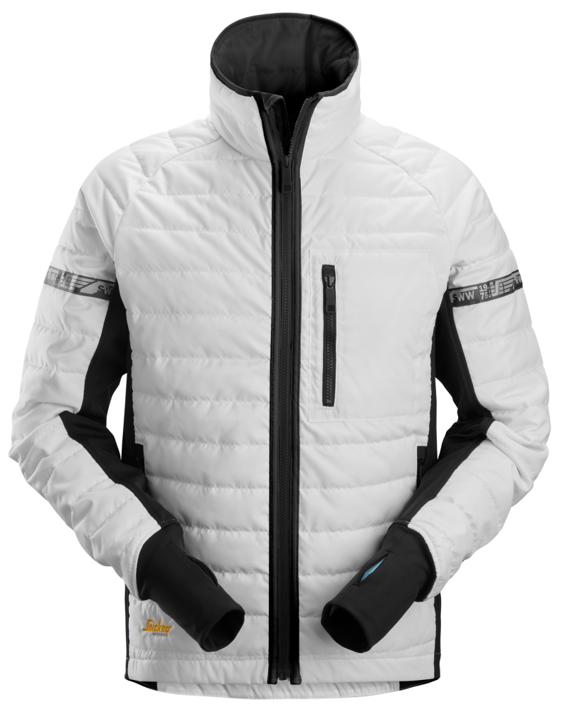 JACKA SNICKERS WORKWEAR FODRAD 37,5 VIT/SVART, STL XL