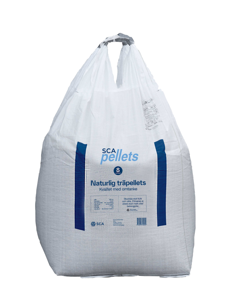 PELLETS STORSÄCK 8MM 600KG SCA