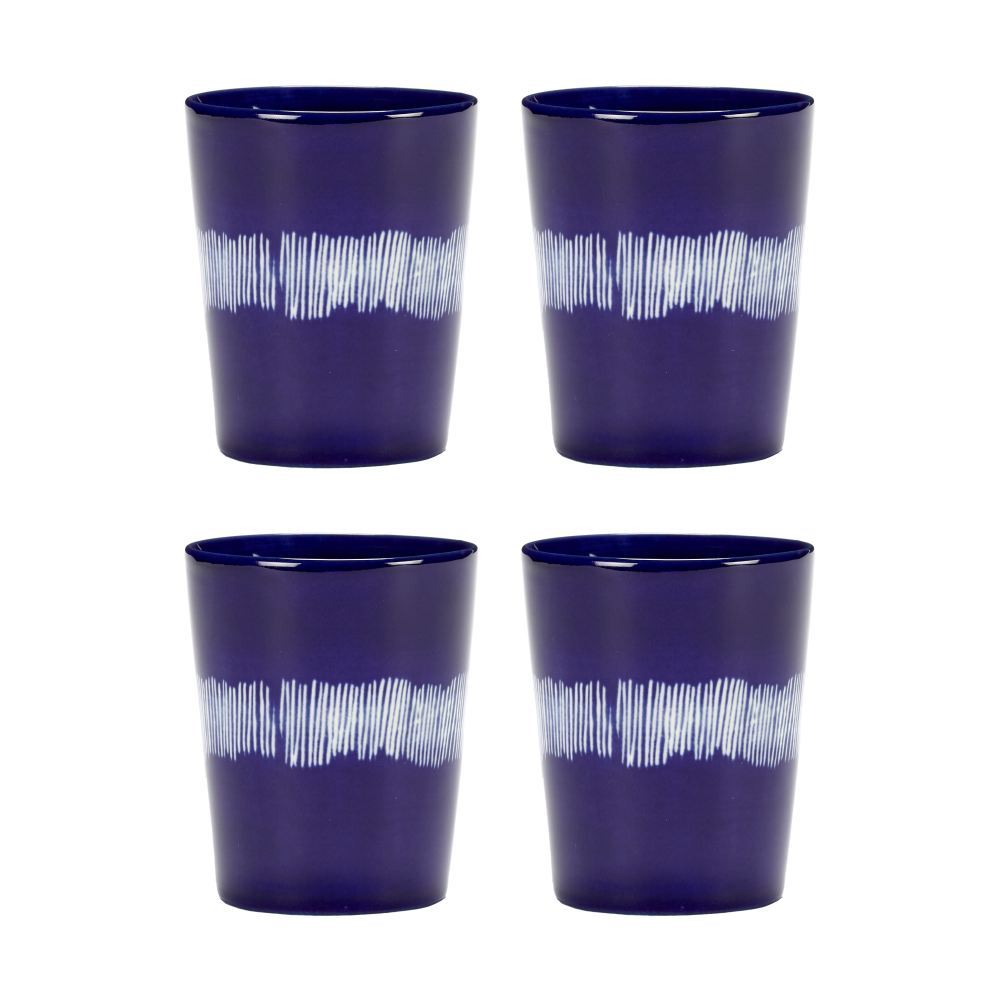 Ottolenghi Feast tekopp 33 cl 4-pack, Dark blue-white