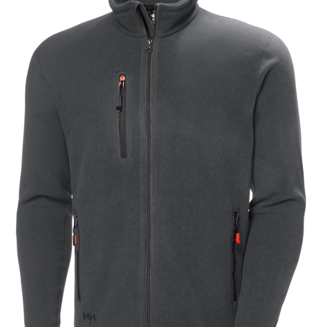 FLEECEJACKA HELLY HANSEN OXFORD POLARTEC, MÖRKGRÅ XL