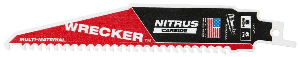 Milwaukee TCT WRECKER NITRUS Tigersågblad 6T, 1 st 150 mm