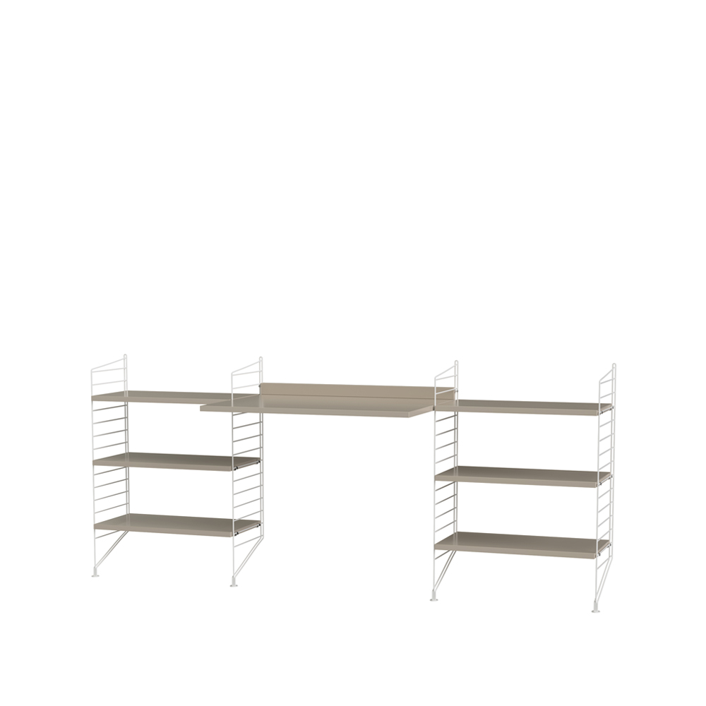 String kontor beige & vit - Kombination D