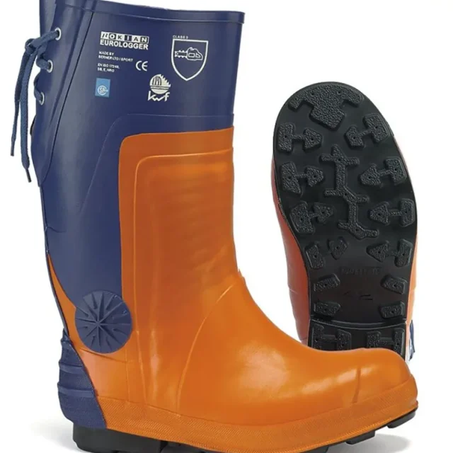 Nokian Euro Logger 3 Sågskyddsstövel orange/blå 42