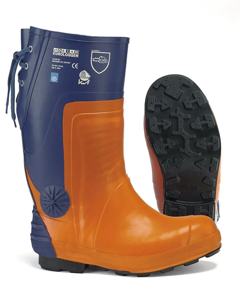 Nokian Euro Logger 3 Sågskyddsstövel orange/blå 42