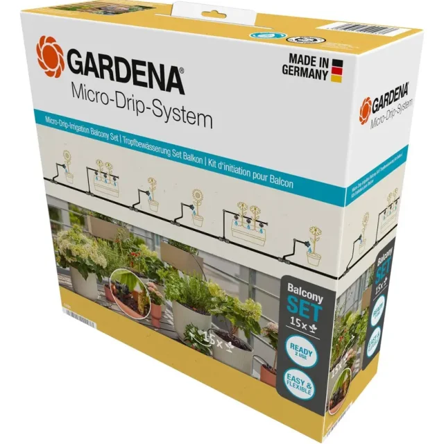 Micro-Drip Gardena Startset Balkong (15 plantor)