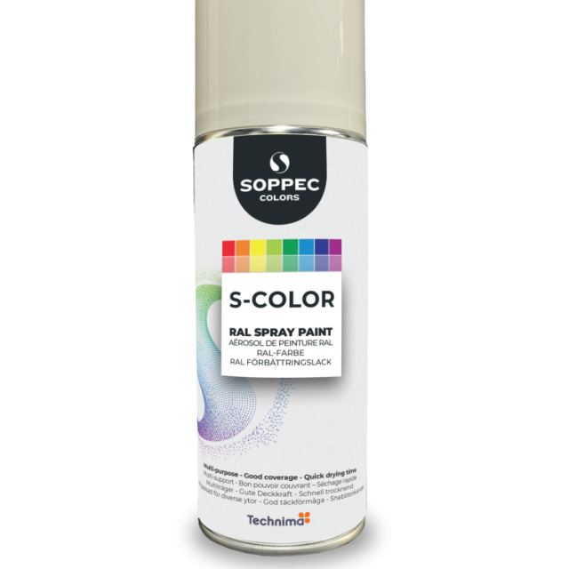 SPRAYFÄRG SOPPEC STD RAL 9010 VIT BLANK AKRYL 400ML