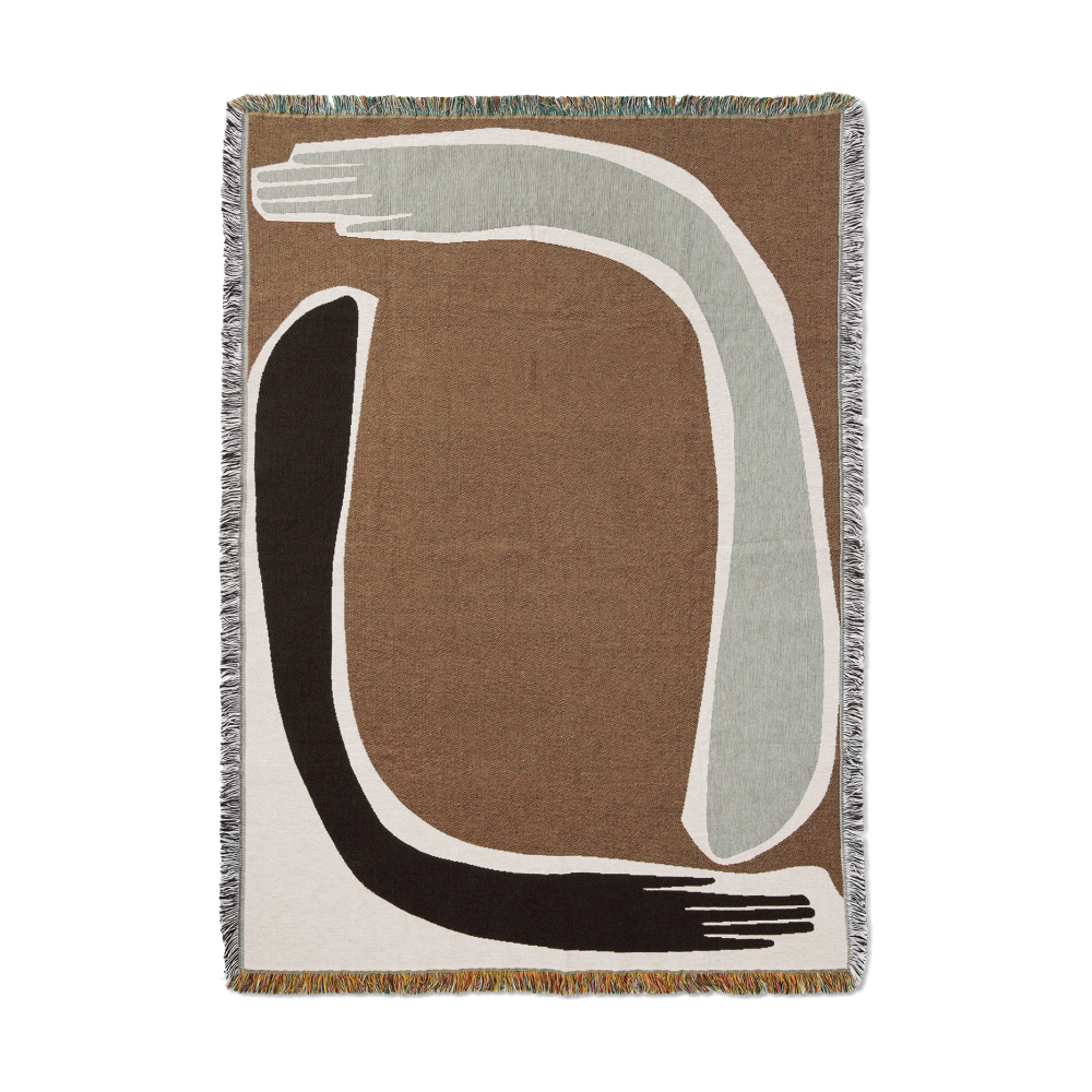Pose Tapestry pläd 120x170 cm, Coffee