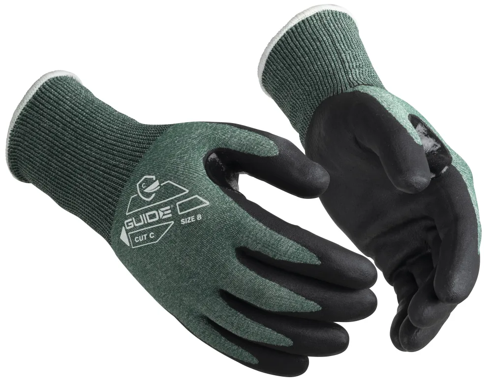 Guide Gloves 330 HP Handske nitril, skärskydd C, touch 7