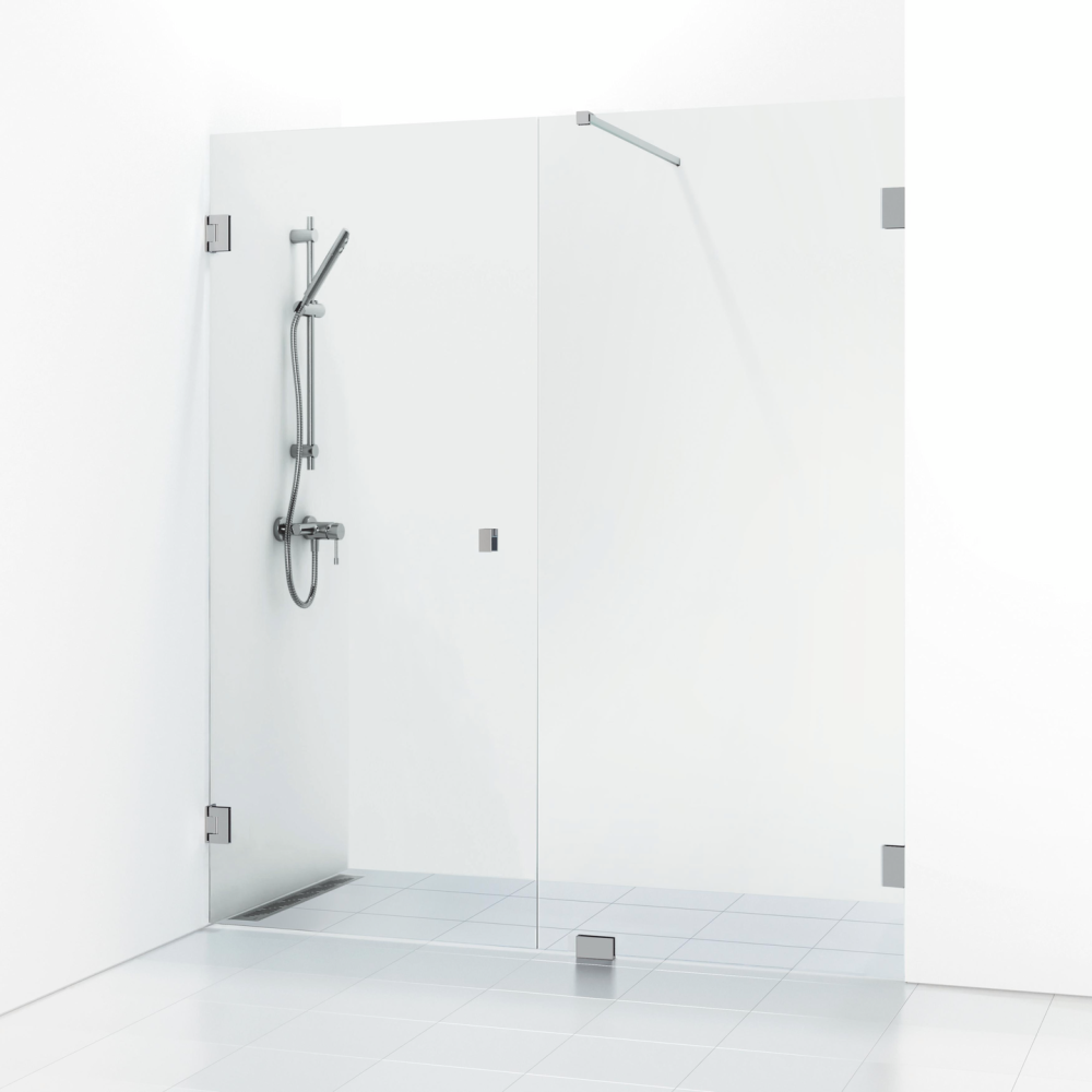 NISCHDUSCH SVEDBERGS DUBB/KOMBI 180GR KROM KLARGLAS 180X1X200CM