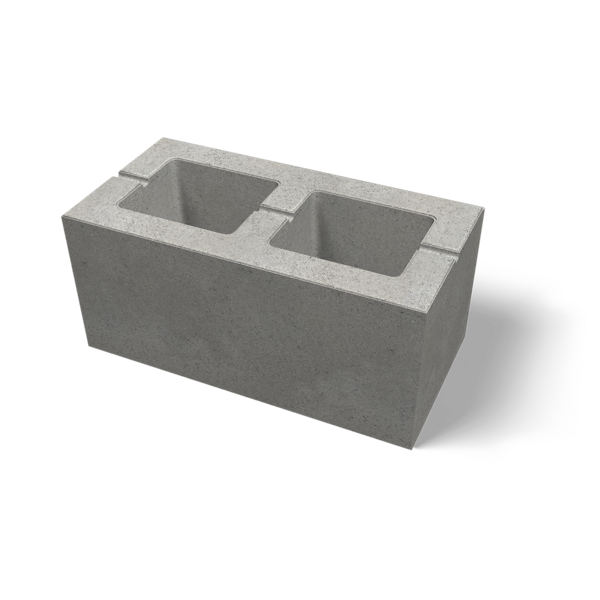 MURSTEN BENDERS VILLA FLEX HÅLBLOCK, GRÅ L 400X200X180MM