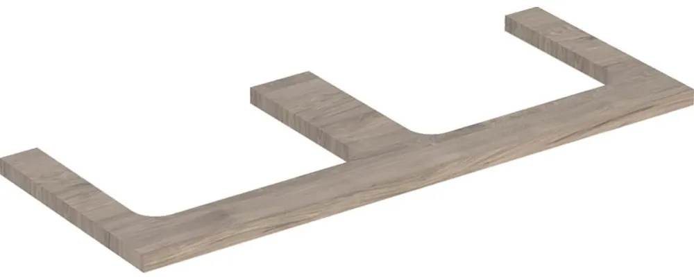 Geberit ONE 505.345.00.7 Bänkskiva 120 cm, för 2 tvättställ Grå - Bild 2
