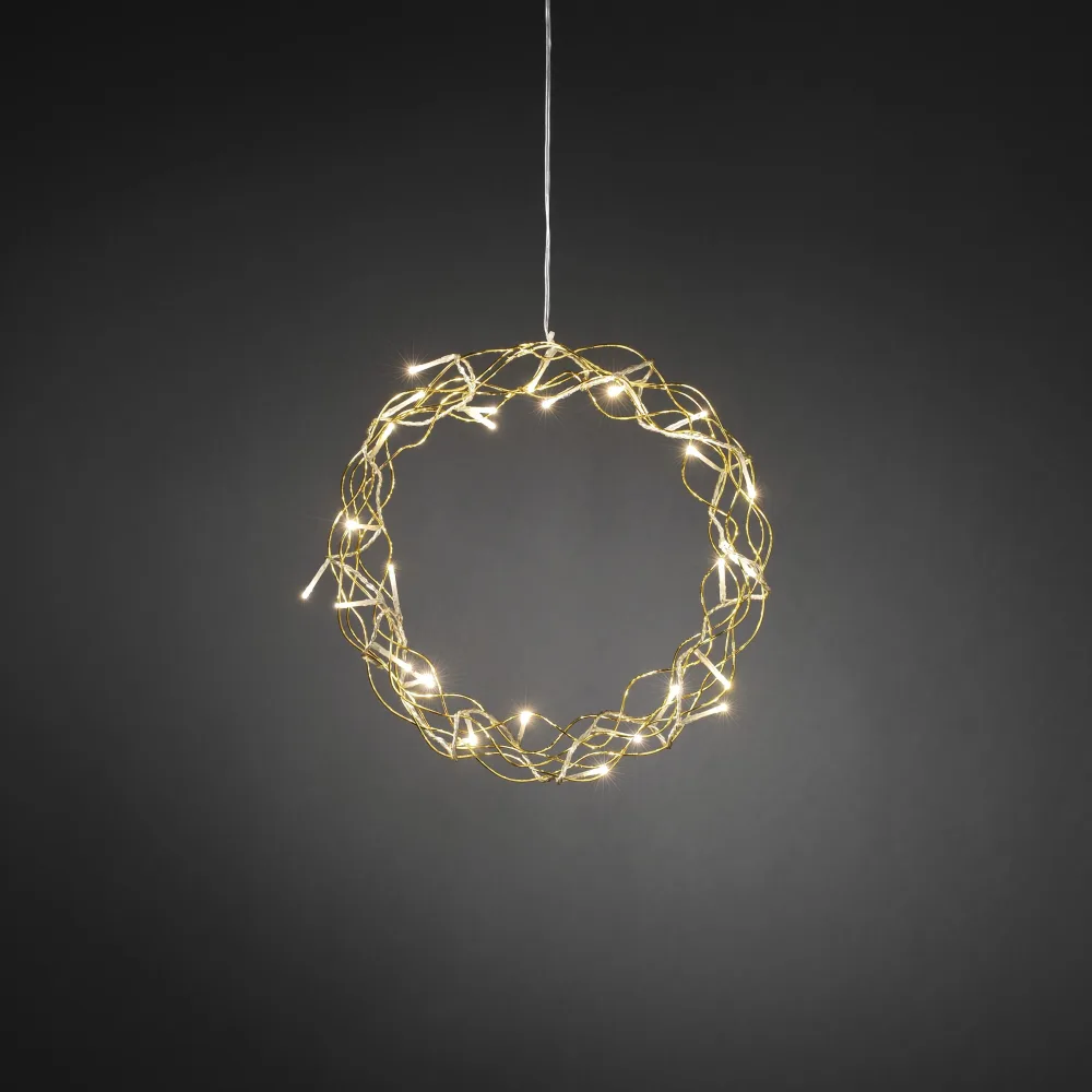 Konstsmide 2890-303 Krans varmvit, 30 cm Silver - Bild 2