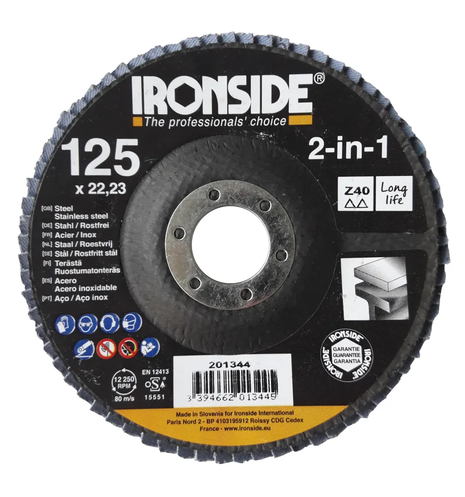 Ironside 201345 Lamellrondell 125 mm Z60