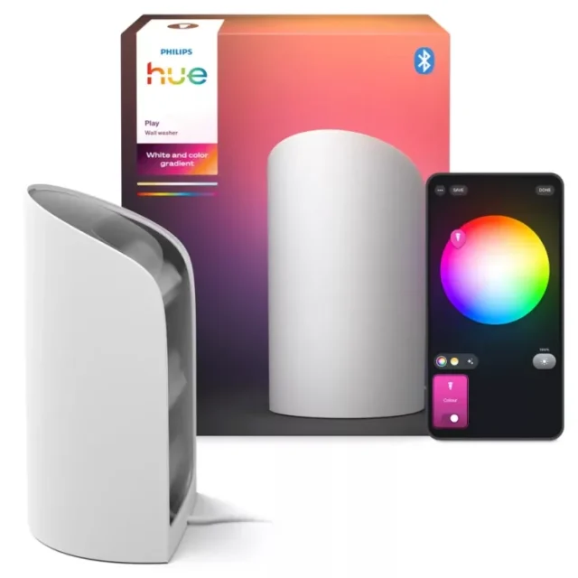 Philips Hue Play Wall Washer Bordslampa RGB, 1035 lm Svart