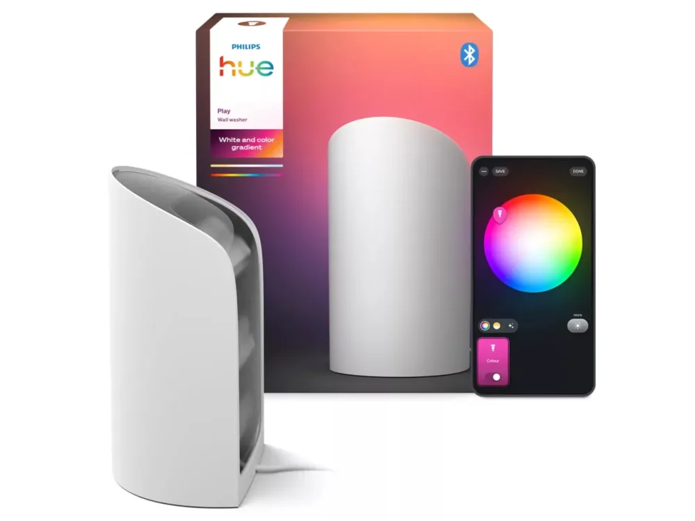 Philips Hue Play Wall Washer Bordslampa RGB, 1035 lm Svart