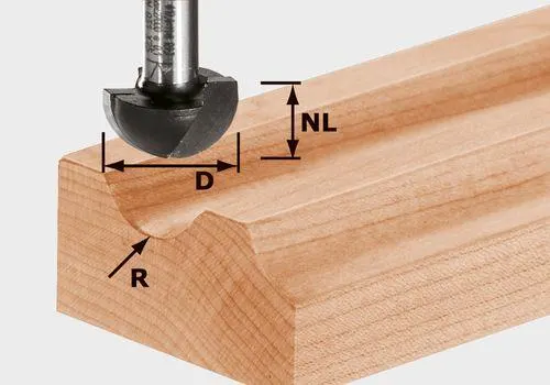 Festool HW S8 R4 Hålkälsfräs 8mm spindel