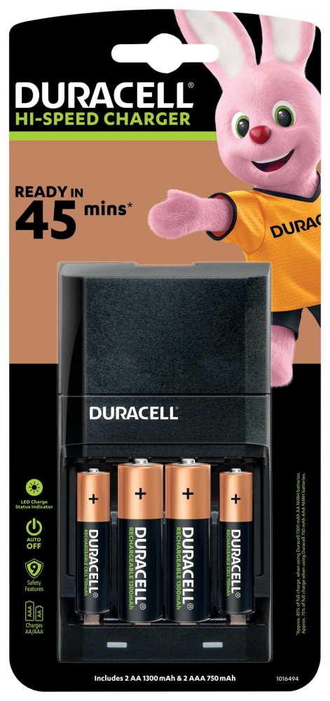 BATTERILADDARE DURACELL AA/AAA INKL 4BATTERI