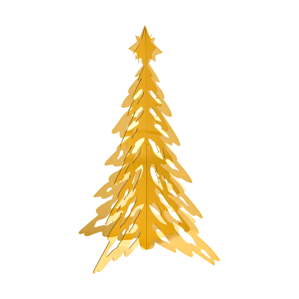 Pinetree dekorationsgran 30 cm, Mässing