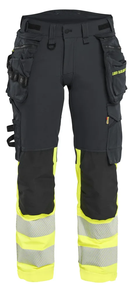 Blåkläder 702516489955C42 Arbetsbyxa varsel, svart/röd Svart/röd - Bild 2