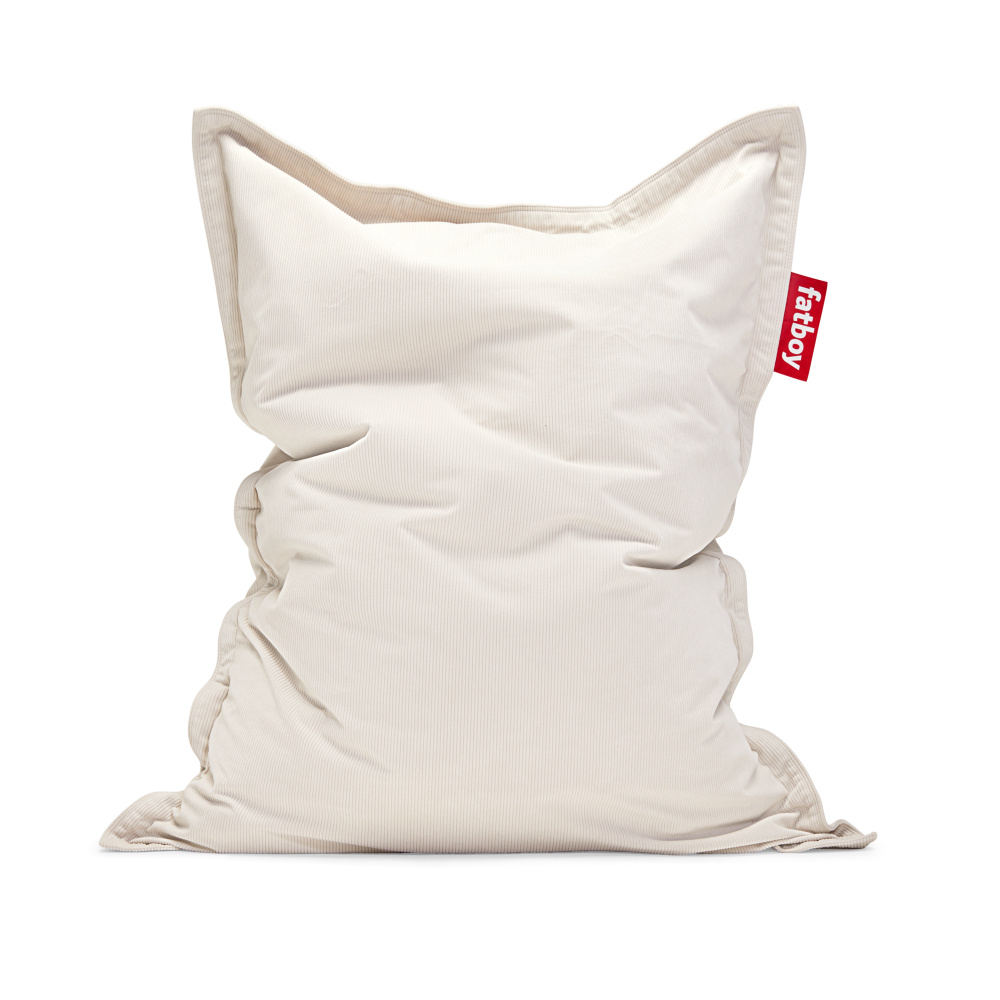 Fatboy recycled original slim cord sittsäck 155x120 cm, Cream