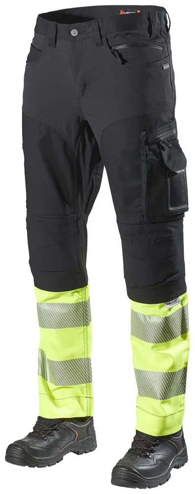 L.Brador 185PB Servicebyxa hi-vis gul, klass 1 C54