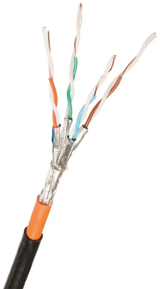 Nexans S/FTP LM 6A LSZH Dca+PE Datakabel 8 ledare, Ø0,55 mm