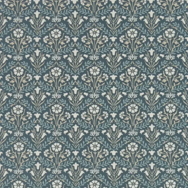 Morris & Co - Morris Bellflowers Indigo Morris 160th Anniversary