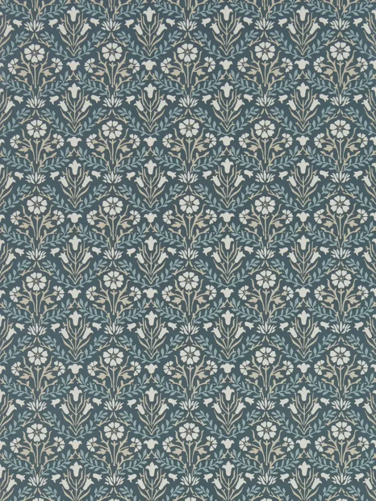 Morris & Co - Morris Bellflowers Indigo Morris 160th Anniversary