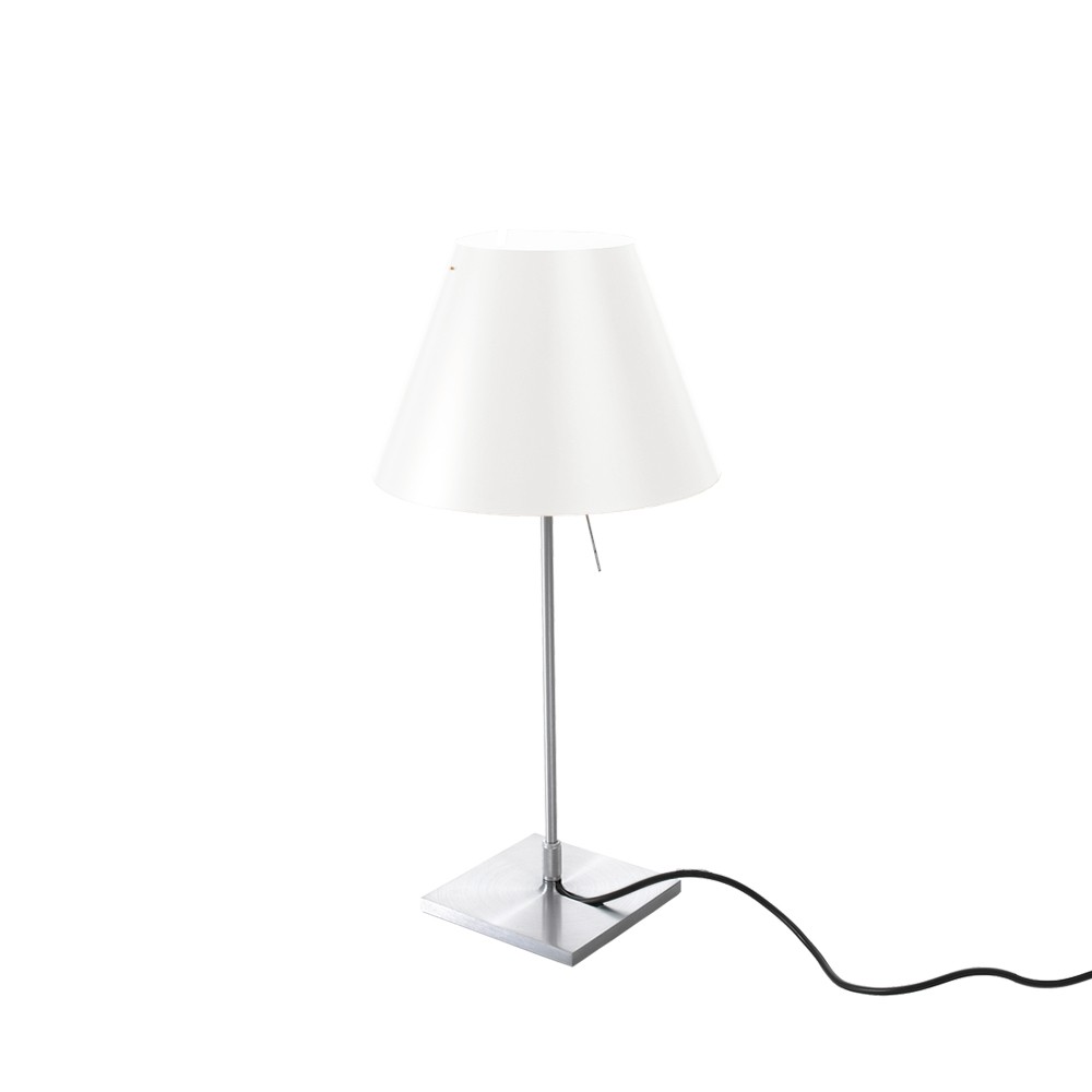Costanzina D13 pi.c bordslampa, vit, on-off switch