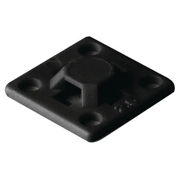 Hellermann Tyton MB2A Ankare självhäftande, 13 x 13 mm Svart, 50-pack - Bild 2