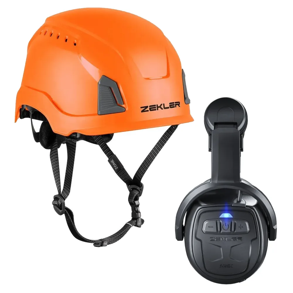 Zekler Sonic 530H + Zone Mips Hörselskyddspaket med skyddshjälm Gul hjälm