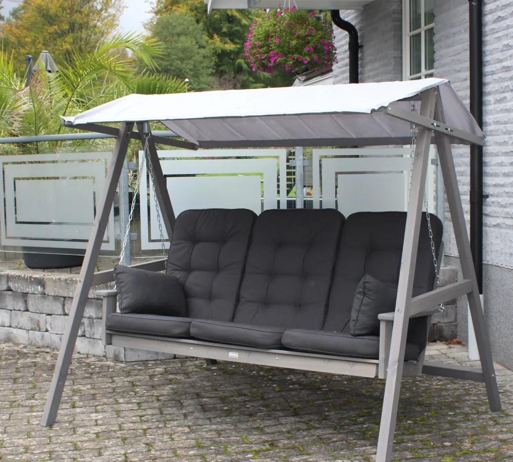 Eden Wood Torekov EW 0969-8 Hammock 3-sits Svart - Bild 2