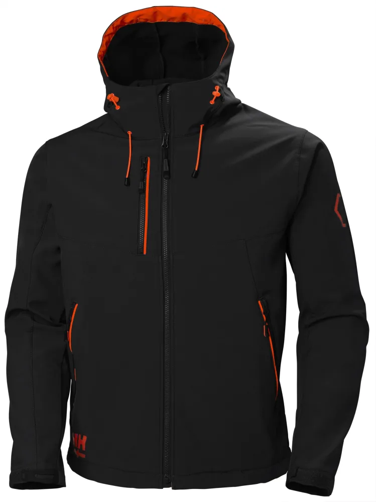 Helly Hansen Workwear Chelsea Evolution 74140-990 Softshelljacka svart/röd Svart/Röd