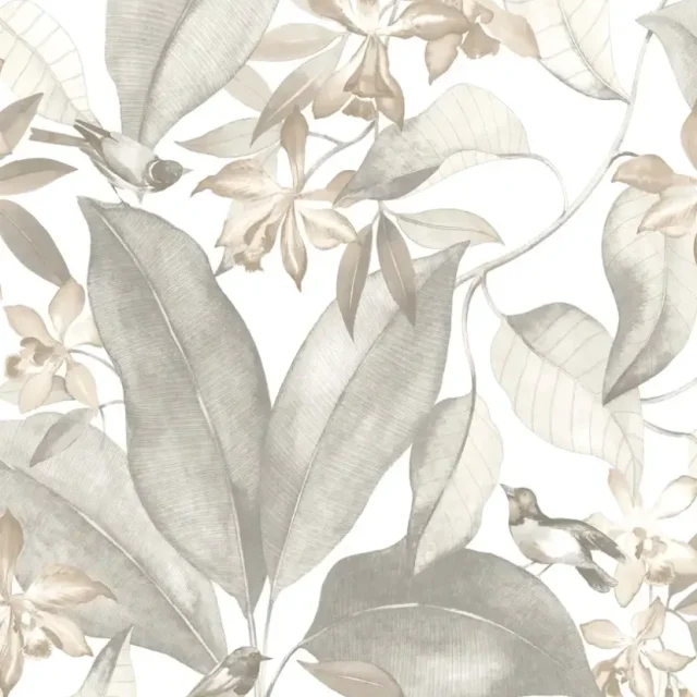 Casadeco - So White 4 Birdsong Taupe So White 4