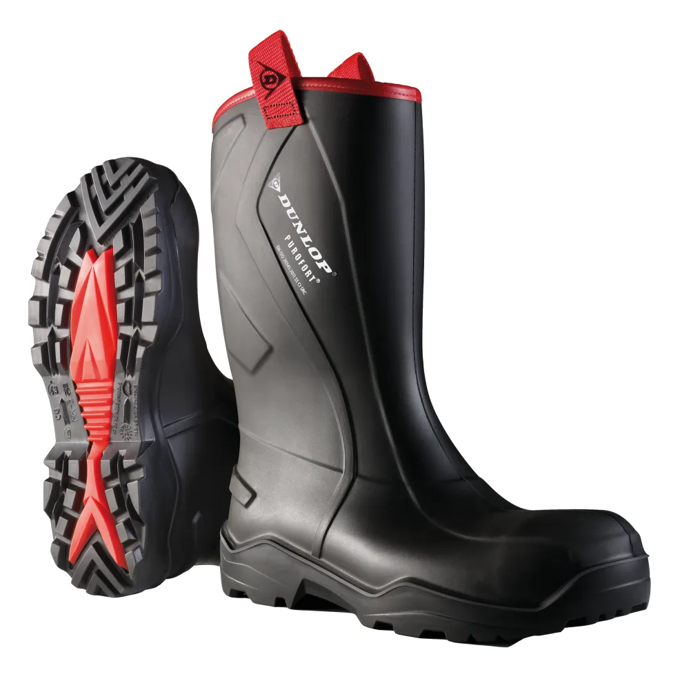 Dunlop Purofort+ Rugged Skyddsstövel svart, S5 47