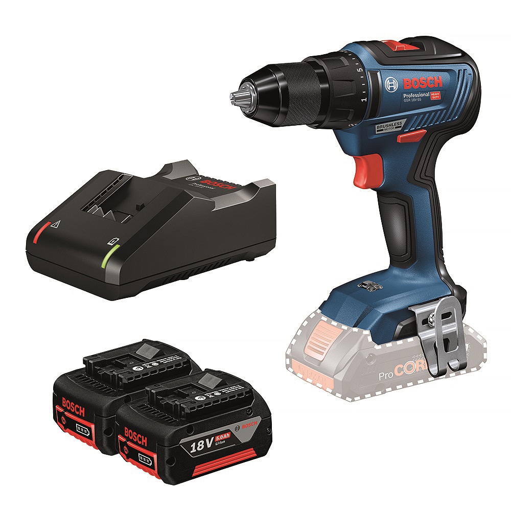 Kjøp Bosch Skruetrekkere GSR 18V-55