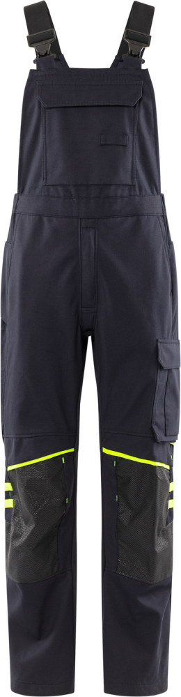 HÄNGSLEBYXA FRISTADS 1180 FSS FLAM MÖRK, MARINBLÅ/GUL STL C60