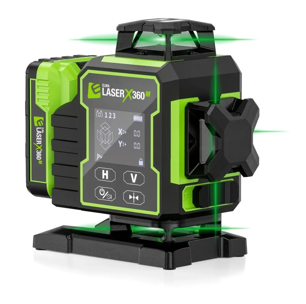 Elma X360-M Rotationslaser med batteri och tillbehör