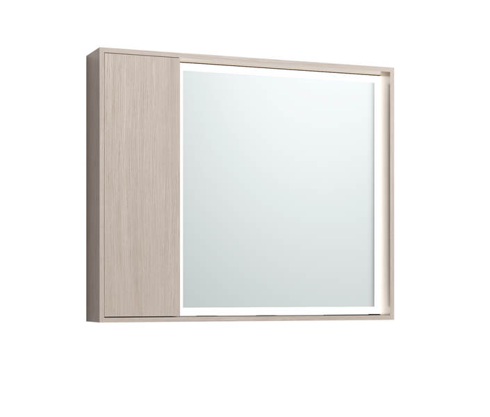 SPEGELSKÅP SVEDBERGS DK BLOND EK LED EL 2HYLL VÄNSTER 82X13X68