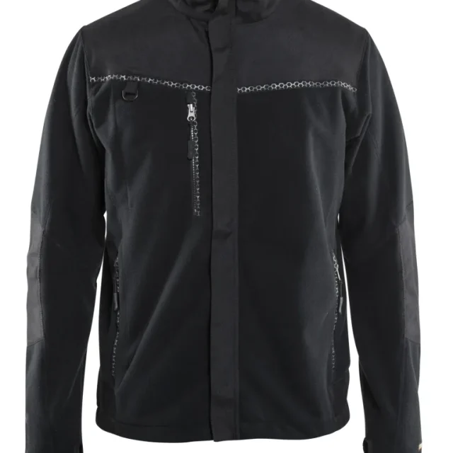 Blåkläder 4955-2524 Fleecejacka svart, vindtät 4XL