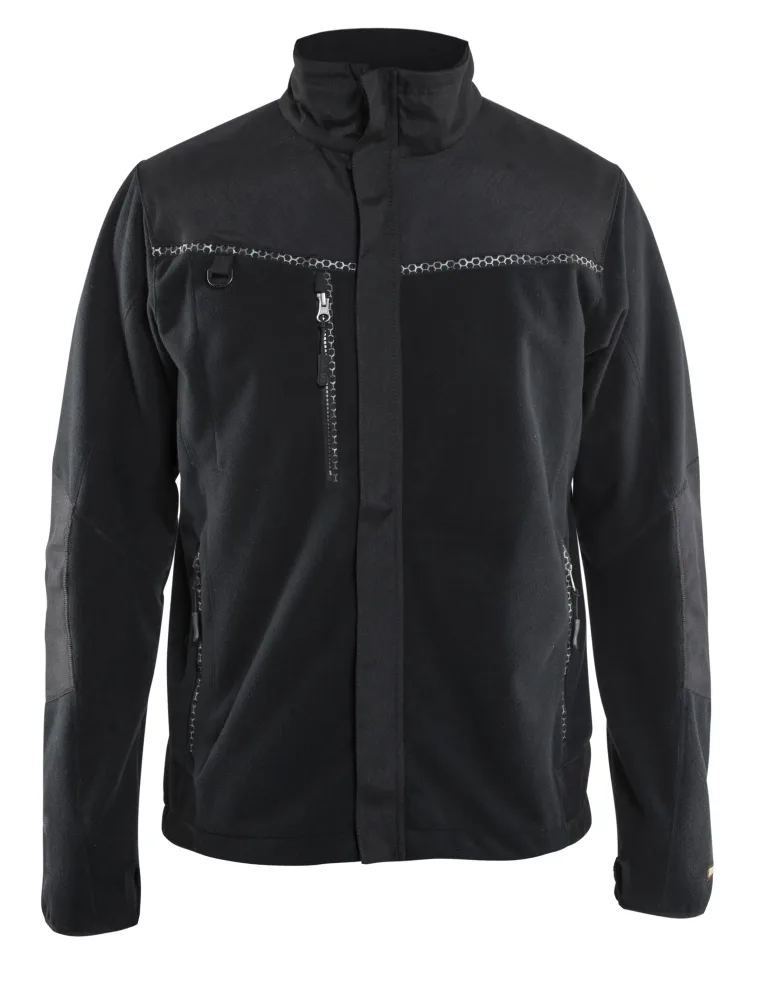 Blåkläder 4955-2524 Fleecejacka svart, vindtät 4XL