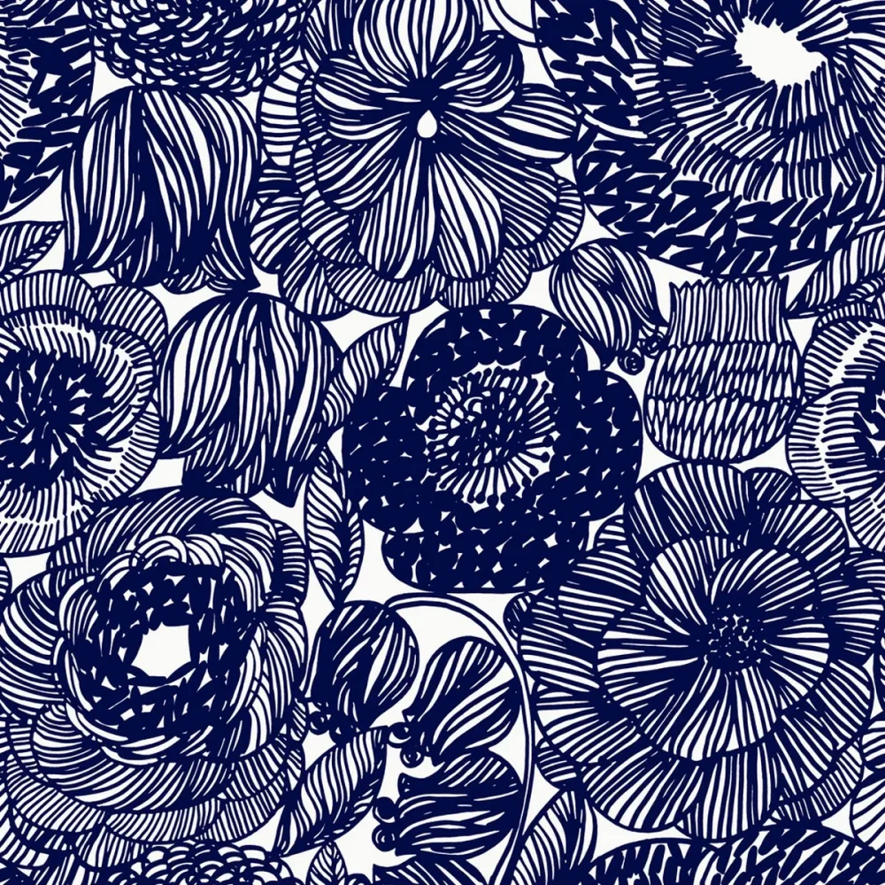 Marimekko 6 Kurjenpolvi 25182 Svart Tapet - Midbec | Stuvbutiken - Bild 2