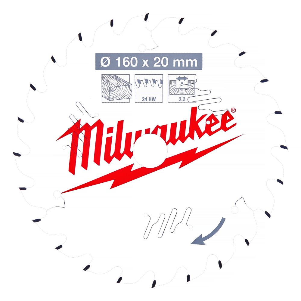 Kjøp Milwaukee Sirkelsagblad for tre – 140, 160, 165, 184, 190 & 235 mm