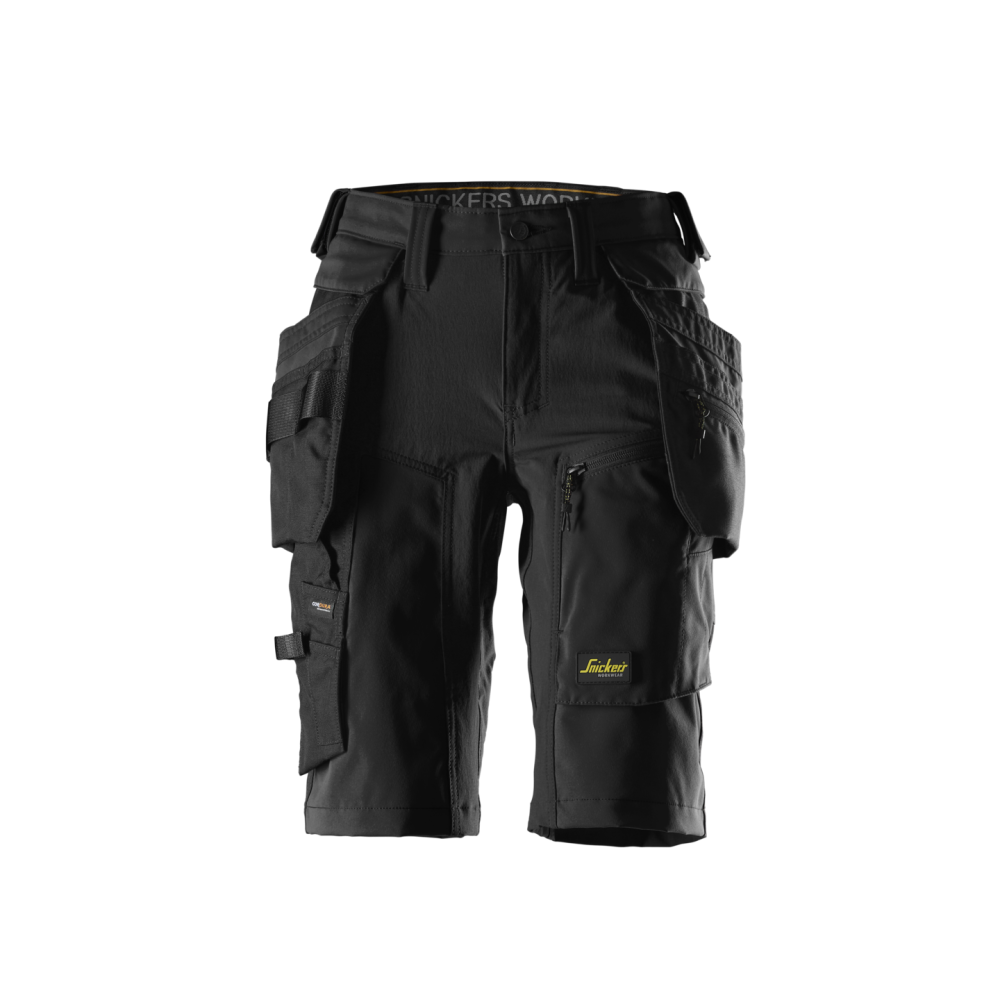 STRETCHSHORTS DAM AW HF SVART STL 36