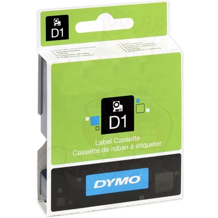 DYMO Standard D1 Tejp 6mm Svart på gult